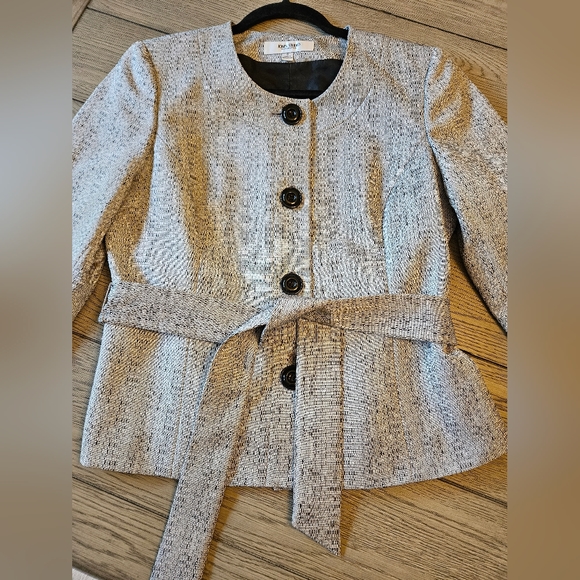 Jones Studio Gray Button Front Professional Suit Jacket - Picture 2 of 9